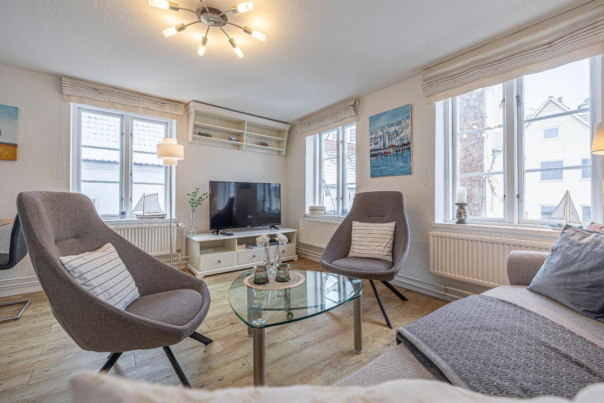 Fewo1846 - Hugo Eckener - Komfortable Maisonette-Wohnung Mit 2 Schlafzimmern Im Stadtzentrum 弗伦斯堡 外观 照片